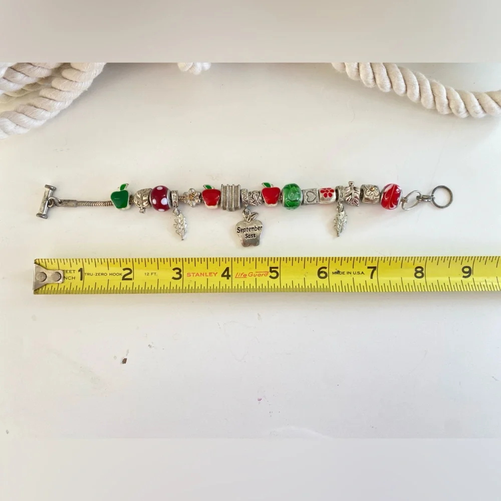 3 for $25 pick and bundle.  🏡🏡🏡 September Sass Teacher Charm Bracelet